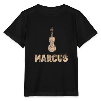 Marcus als Bratsche - Stanley/Stella Kinder T-Shirt MINI CREATOR  - Schwarz - Vorne - Mikhail (115cm)