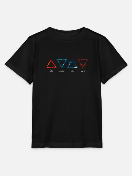 Alchemistische Elemente - Stanley/Stella Kinder T-Shirt MINI CREATOR  - Schwarz