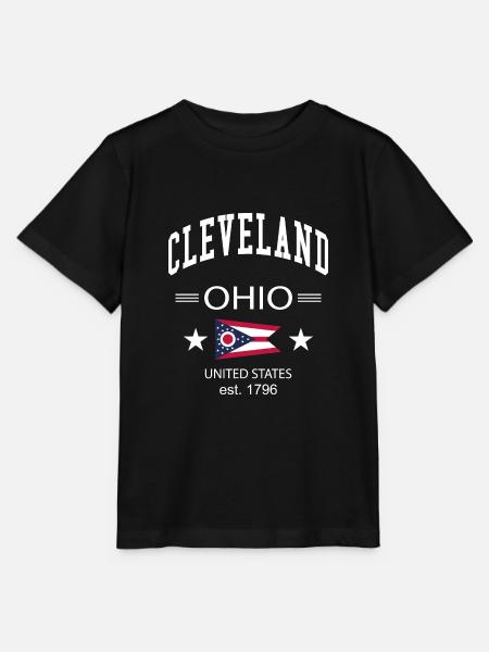 Cleveland - Stanley/Stella Kinder T-Shirt MINI CREATOR - Schwarz