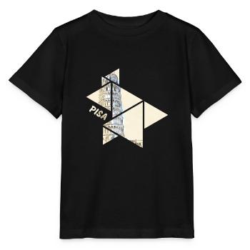 Schiefer Turm Von Pisa - Stanley/Stella Kinder T-Shirt MINI CREATOR  - Schwarz - Vorne - Mikhail (115cm)