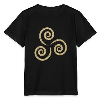 celtique symbole - T-shirt bio MINI CREATOR Stanley/Stella Enfant - noir - Devant - Mikhail (115cm)