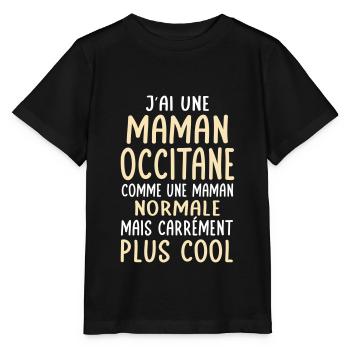 J'ai une maman Occitane plus cool - T-shirt bio MINI CREATOR Stanley/Stella Enfant - noir - Devant - Mikhail (115cm)