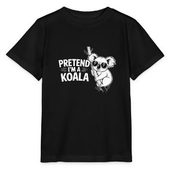 Faire semblant d’être un koala - T-shirt bio MINI CREATOR Stanley/Stella Enfant - noir - Devant - Mikhail (115cm)