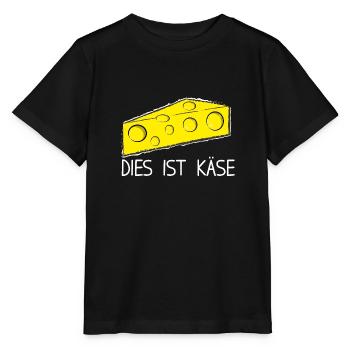 Dies ist Käse - Stanley/Stella Kinder T-Shirt MINI CREATOR  - Schwarz - Vorne - Mikhail (115cm)