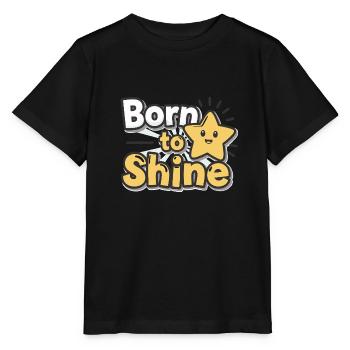 Né pour briller – Strahlender Stern - T-shirt bio MINI CREATOR Stanley/Stella Enfant - noir - Devant - Mikhail (115cm)