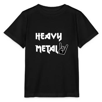 Heavy Metal Hard Rock Guitar Rock Music Shirt - T-shirt bio MINI CREATOR Stanley/Stella Enfant - noir - Devant - Mikhail (115cm)