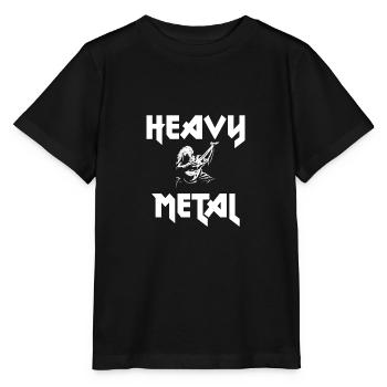 Heavy Metal Hard Rock Guitar Rock Music Shirt - T-shirt bio MINI CREATOR Stanley/Stella Enfant - noir - Devant - Mikhail (115cm)