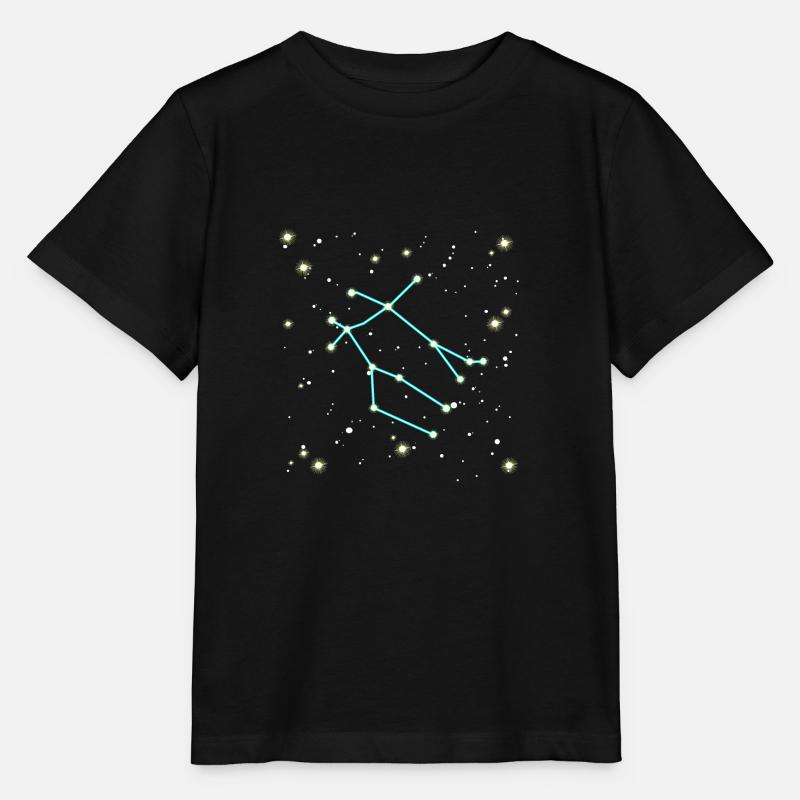 Zwilling Sternzeichen Weltall Design - Stanley/Stella Kinder T-Shirt MINI CREATOR  - Schwarz