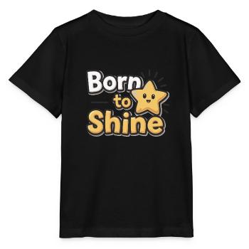 Né pour briller – Strahlender Stern - T-shirt bio MINI CREATOR Stanley/Stella Enfant - noir - Devant - Mikhail (115cm)