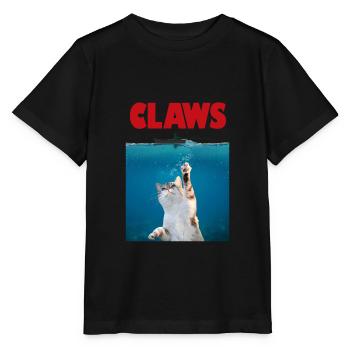 Film Poster Parody Cat Claws Movies Humor - Stanley/Stella MINI CREATOR Kids’ T-Shirt - black - Front - Mikhail (115cm)