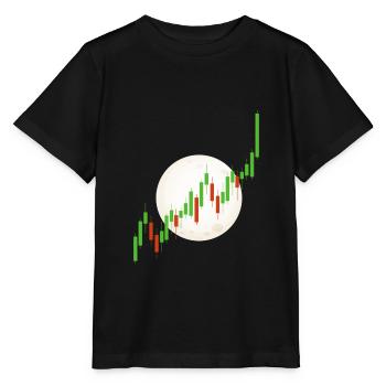Candlestick Chart Krypto Coin to the Moon Börse - Stanley/Stella Kinder T-Shirt MINI CREATOR  - Schwarz - Vorne - Mikhail (115cm)