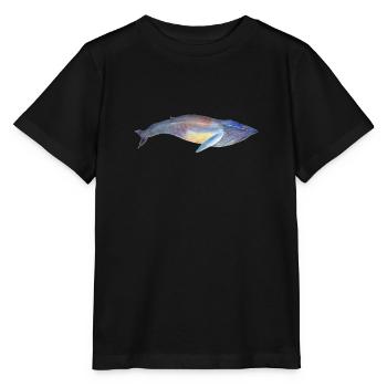 Baleine à bosse - baleine à bosse no 2 - T-shirt bio MINI CREATOR Stanley/Stella Enfant - noir - Devant - Mikhail (115cm)