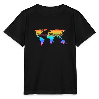 Diversity is beautiful. Equal rights for all. - Stanley/Stella MINI CREATOR Kids’ T-Shirt - black - Front - Mikhail (115cm)