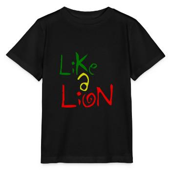 Comme un lion - Comme un lion - T-shirt bio MINI CREATOR Stanley/Stella Enfant - noir - Devant - Mikhail (115cm)