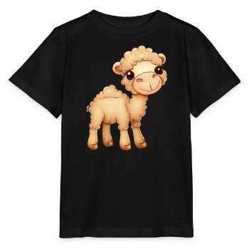 Dromadaire moelleux mignon - T-shirt bio MINI CREATOR Stanley/Stella Enfant - noir - Devant - Mikhail (115cm)