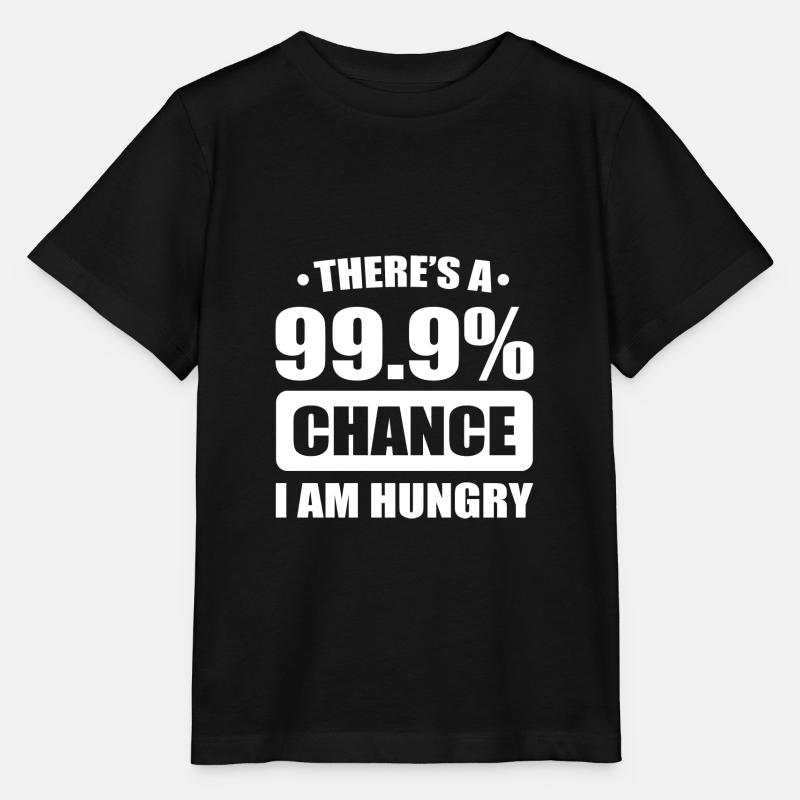 99,9% hungrig. Feinschmecker oder Essensrachen Ges - Stanley/Stella Kinder T-Shirt MINI CREATOR  - Schwarz