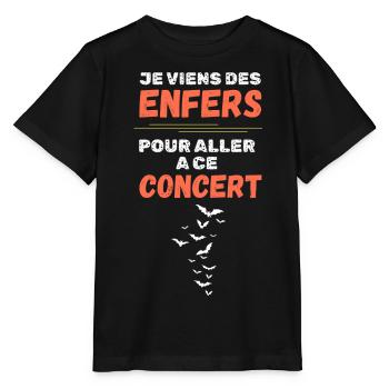 I Come From Hell Metal Konzert - Stanley/Stella Kinder T-Shirt MINI CREATOR  - Schwarz - Vorne - Mikhail (115cm)