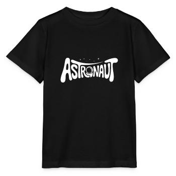 Astronaut - Cooles Astonomy-Logo - Stanley/Stella Kinder T-Shirt MINI CREATOR  - Schwarz - Vorne - Mikhail (115cm)