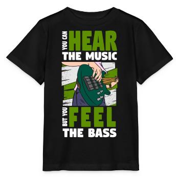 Bassist E-Bass Musik - Stanley/Stella Kinder T-Shirt MINI CREATOR  - Schwarz - Vorne - Mikhail (115cm)