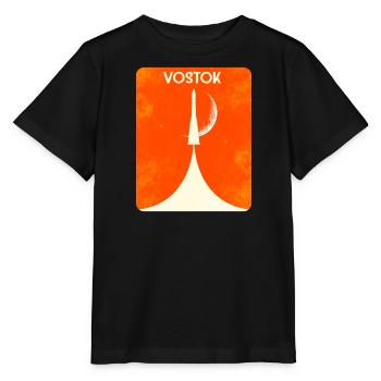 Vostok rocket - Stanley/Stella MINI CREATOR Kids’ T-Shirt - black - Front - Mikhail (115cm)