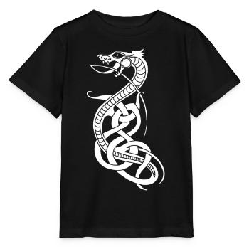 Infinite white snake - Stanley/Stella MINI CREATOR Kids’ T-Shirt - black - Front - Mikhail (115cm)