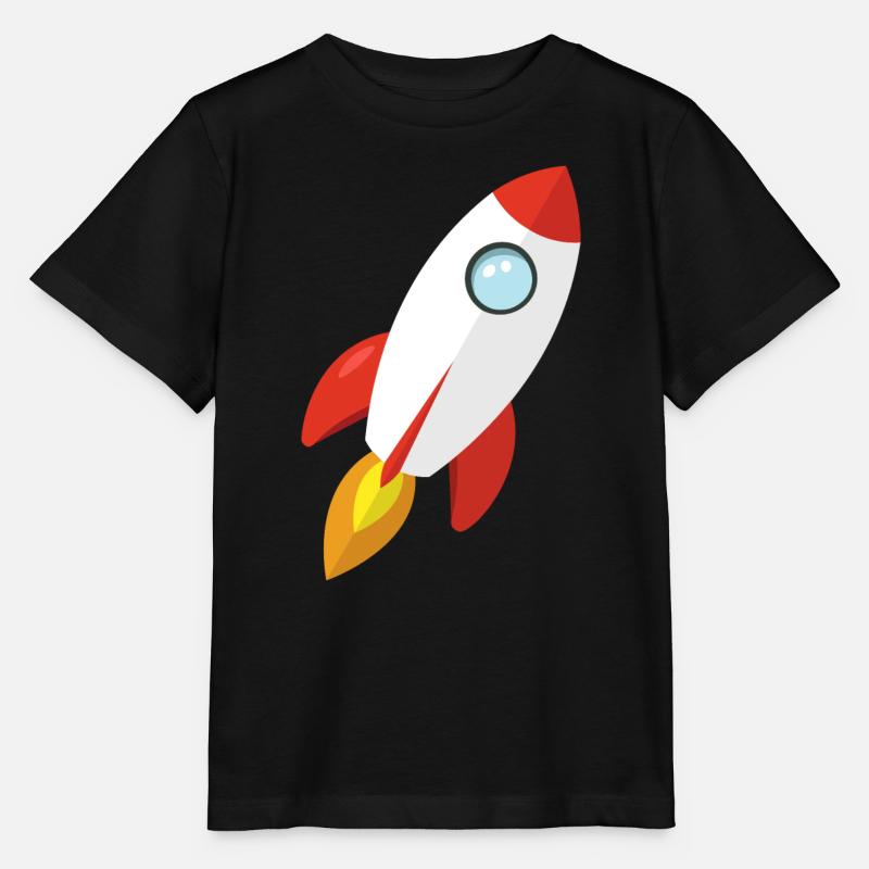 Rakete - Stanley/Stella Kinder T-Shirt MINI CREATOR  - Schwarz