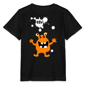 Monster Buh Zombie Comic Kreatur Kinder Halloween - Stanley/Stella Kinder T-Shirt MINI CREATOR  - Schwarz - Vorne - Mikhail (115cm)