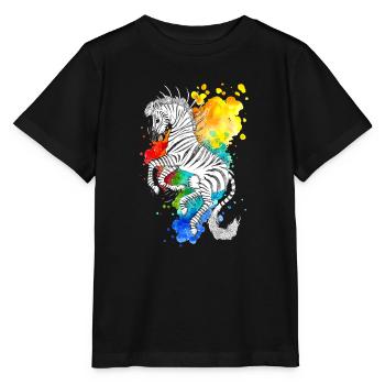 Stripes - Stanley/Stella Kinder T-Shirt MINI CREATOR  - Schwarz - Vorne - Mikhail (115cm)