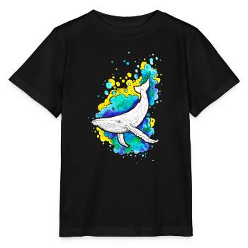 Baleine à bosse - T-shirt bio MINI CREATOR Stanley/Stella Enfant - noir - Devant - Mikhail (115cm)