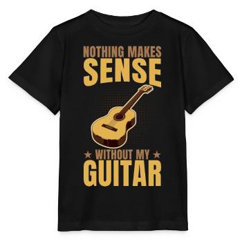 Nichts macht ohne meine Gitarre Sinn - Stanley/Stella Kinder T-Shirt MINI CREATOR  - Schwarz - Vorne - Mikhail (115cm)