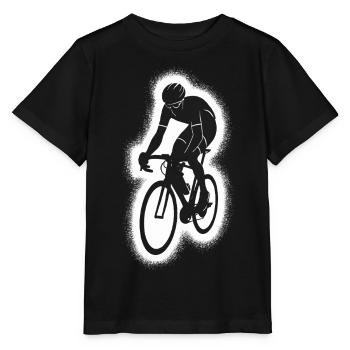 Cycliste de course cycliste sur route - T-shirt bio MINI CREATOR Stanley/Stella Enfant - noir - Devant - Mikhail (115cm)