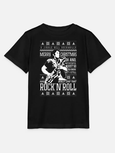 Eddies heißer Patootie Rock'n'Roll Weihnachtspullover - Stanley/Stella Kinder T-Shirt MINI CREATOR - Schwarz