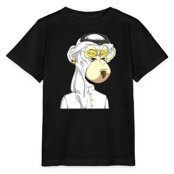 Ape mit Goldbrille - Stanley/Stella Kinder T-Shirt MINI CREATOR  - Schwarz - Vorne - Mikhail (115cm)
