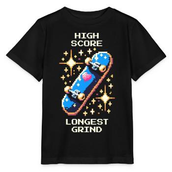Meilleur score : Grind le plus long | Skateboard - T-shirt bio MINI CREATOR Stanley/Stella Enfant - noir - Devant - Mikhail (115cm)
