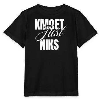 Kmoet just nothing, Antwerpener Dialekt Shirts - Stanley/Stella Kinder T-Shirt MINI CREATOR  - Schwarz - Vorne - Mikhail (115cm)