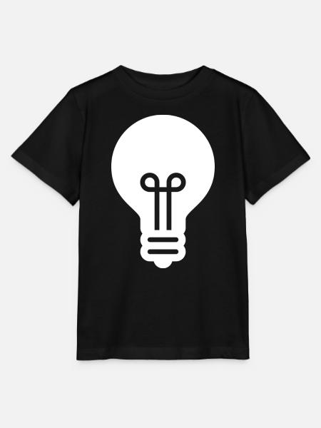 Glühbirne, Idee, Innovation - Stanley/Stella Kinder T-Shirt MINI CREATOR - Schwarz