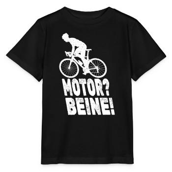 Des jambes au lieu du moteur - T-shirt bio MINI CREATOR Stanley/Stella Enfant - noir - Devant - Mikhail (115cm)