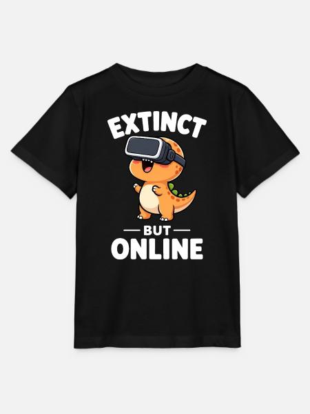 Dino T-Rex Virtual Reality Gamer Spruch - Stanley/Stella Kinder T-Shirt MINI CREATOR - Schwarz