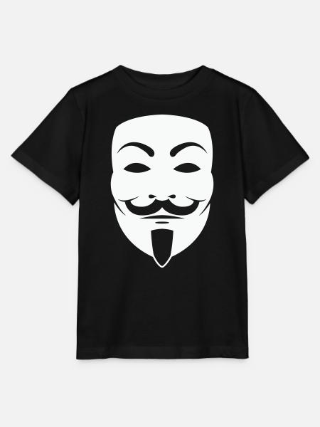 Anonymus_Maske - Stanley/Stella Kinder T-Shirt MINI CREATOR  - Schwarz
