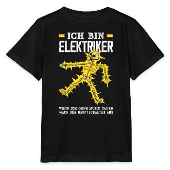 Elektriker Ohne Musik Tanz - Stanley/Stella Kinder T-Shirt MINI CREATOR  - Schwarz - Vorne - Mikhail (115cm)