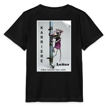 Karriereleiter Ratte Karikatur - Stanley/Stella Kinder T-Shirt MINI CREATOR  - Schwarz - Vorne - Mikhail (115cm)