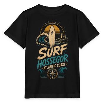 Hossegor Surfing - Stanley/Stella MINI CREATOR Kids’ T-Shirt - black - Front - Mikhail (115cm)