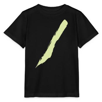 Pinselstrich - Style Streifen / Diagonal - Stanley/Stella Kinder T-Shirt MINI CREATOR  - Schwarz - Vorne - Mikhail (115cm)
