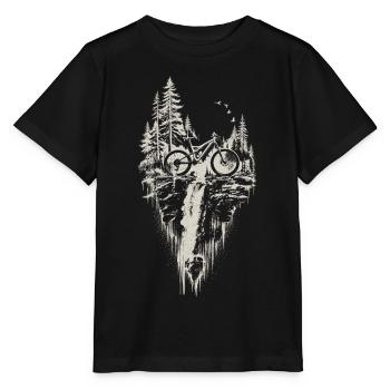 Mountainbike MTB Trail Downhill Enduro Geschenk - Stanley/Stella Kinder T-Shirt MINI CREATOR  - Schwarz - Vorne - Mikhail (115cm)