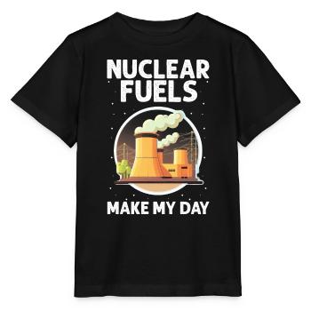 Kernenergie Spruch für Kernenergie - Stanley/Stella Kinder T-Shirt MINI CREATOR  - Schwarz - Vorne - Mikhail (115cm)