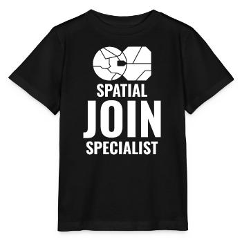Spatial Join GIS Data Analyst Mapping Expert - Stanley/Stella MINI CREATOR Kids’ T-Shirt - black - Front - Mikhail (115cm)