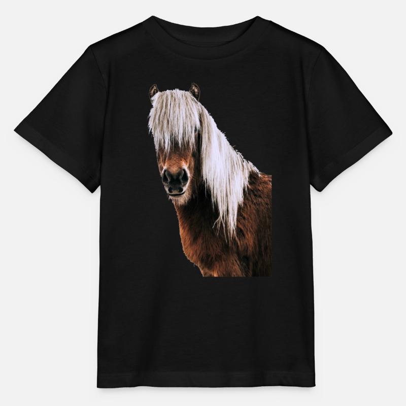 Cheval - T-shirt bio MINI CREATOR Stanley/Stella Enfant - noir