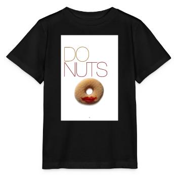donuts lips - Stanley/Stella MINI CREATOR Kids’ T-Shirt - black - Front - Mikhail (115cm)