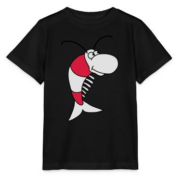 Shrimp - Stanley/Stella Kinder T-Shirt MINI CREATOR  - Schwarz - Vorne - Mikhail (115cm)