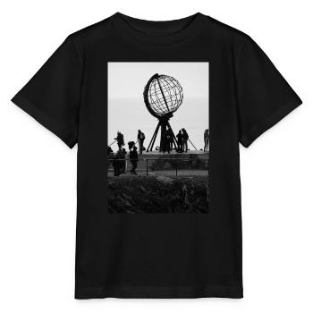 Monument Nordkapp en noir et blanc - T-shirt bio MINI CREATOR Stanley/Stella Enfant - noir - Devant - Mikhail (115cm)